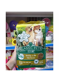 COMBO 5 GÓI Thức Ăn Hạt Khô Dành Chó Con Hương Vị Sữa Classic Pets Milk Flavour 400g