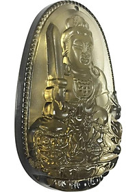 Mặt Dây Chuyền Văn Thù Bồ Tát Đá Thạch Anh Ám Khói Ngọc Quý Gemstones VTTAK