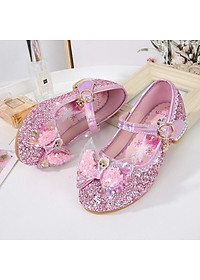 Giày công chúa Elsa búp bê cao gót cho bé gái 3-10 tuổi