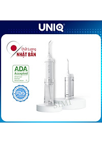 Tăm Nước Cầm Tay UNIQ Smile F1 Nhật Bản Cao Cấp Máy Vệ Sinh Răng Miệng Mini Tốt Xịt Xỉa Rửa Làm Sạch Kẽ Răng Niềng Dụng Cụ Cạo Lưỡi Waterpik May…