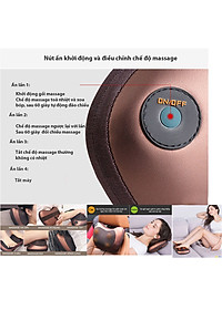 (Loại Tốt) Gối Mát Xa Massage KhoNCC Hàng Chính Hãng Vật Lý Trị Liệu Xua Tan Mệt Mỏi Cổ, Vai, Eo, Hông, Đùi  - KPD-5818-GMX8B