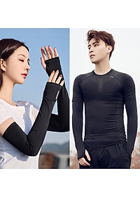 Găng Tay Chống Nắng Unisex Xỏ Ngón Chống Tia UV Thun Lạnh Cao Cấp (Nhiều Màu)