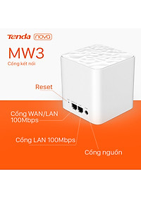 Hệ Thống Wifi Nova Mesh Cho Gia Đình Tenda Mw3 Chuẩn Ac 1200Mbps 3 Pack - Hàng Chính Hãng - Link Mua