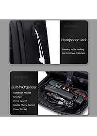 Balo laptop Arctic Hunter chất liệu Oxford chống nước, có cổng USB - B00478