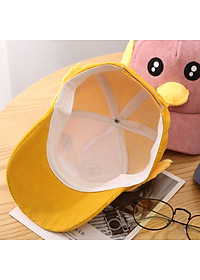 Mũ lưỡi trai vịt cho bé trai bé gái từ 1-7 tuổi vải nhung 5 màu