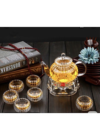 BỘ  6 CỐC THỦY TINH UỐNG TRÀ VÂN TRÁI BÍ - ANTH675