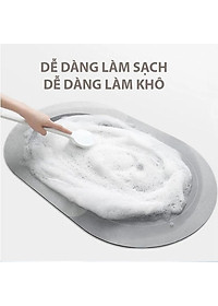 Thảm Lau Chân Nhà Tắm Đa Năng Chất Liệu Chống Trơn Trượt Cao Cấp, Thấm Hút Tốt 40x60cm Chính Hãng TOKDODO -( Màu Và Chữ Ngẫu Nhiên)