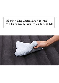 Đệm giường hơi xe ô tô loại tốt - đệm hơi ghế sau ô tô vải nhung dùng cho ô tô bán tải ô tô 5 chỗ, ô tô 7 chỗ