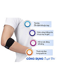 Đai quấn khuỷu tay loại vừa Phiten metax elbow band middle AP246003/AP246004/AP246005