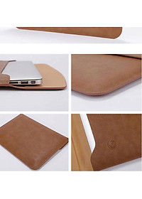 Bao da, túi da, cặp da chống sốc cho macbook, laptop, surface kèm ví đựng phụ kiện 