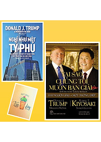 Combo Tại Sao Chúng Tôi Muốn Bạn Giàu và Nghĩ Như Một Tỷ Phú ( Tặng Kèm Sổ Tay Xương Rồng)