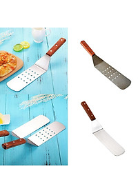 Stainless Steel Metal Griddle Spatula Griddle Accessories Hamburger Turner Scraper Pancake Flipper Great for BBQ Grill