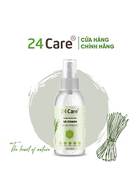 Xịt Phòng Tinh Dầu Sả Chanh Hữu Cơ Organic 24Care 50ML/100ML - Kháng khuẩn - Khử mùi hôi - Đuổi muỗi, kiến ba khoan,Vắt - Côn trùng - Hương thơm thư giãn.