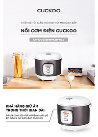 Nồi cơm điện Cuckoo 1.8L CR-1005 lòng nồi chống dính, 1 nút ấn dễ dàng điều khiển – Hàng chính hãng Cuckoo Vina