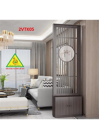Tủ kệ trang trí kiêm vách ngăn phòng khách , nhà bếp 2VTK05 - Nội thất lắp ráp Viendong Adv