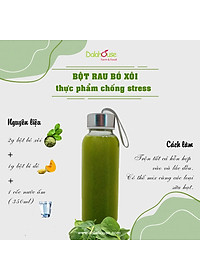 Bột cải bó xôi Dalahouse 60gr (mẫu mới gồm 20 tuýp tiện dụng)- Hữu cơ nguyên chất sấy lạnh - Đạt tiêu chuẩn Châu Âu