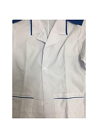 Bộ quần áo Blouse điều dưỡng nam nữ có viền xanh cho thực tập sinh - áo điều dưỡng, y tá có cầu vai xanh