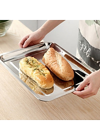 Khay Inox Cao Cấp Nhiều Kích Cỡ Sâu 2cm Chính Hãng TOKDODO