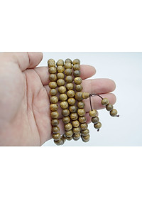 Vòng Tay Gỗ Trầm Hương 108 Hạt - Size Hạt 8 Ly - Mùi Hương Thoang Thoảng - Vân Gỗ Tự Nhiên - Hình Ảnh Thực Tế Trong Mô Tả