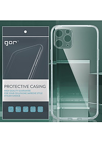 Ốp cho iPhone 11/ 11 Pro/ 11 Pro Max - Silicon hãng Gor có gờ bảo vệ camera Hàng nhập khẩu