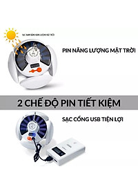 Bóng Đèn Tích Điện 40W , Năng Lượng Mặt Trời 4 Cánh ,Đèn Led Siêu Sáng ,Tiết Kiệm Điện Năng , Chống Nước - HÀNG CHÍNH HÃNG MINIIN
