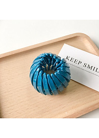 Kẹp búi tóc Hàn Quốc màu trơn bóng- cặp tóc tổ chim màu trơn  ( giao màu ngẫu nhiên như hình )