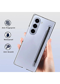 Ốp lưng trong suốt siêu mỏng chống ố vàng cho Samsung Galaxy Z Fold 7 5G Likgus Penone bảo vệ 360 độ màn phụ và mặt lưng (Tặng bút cảm ứng) - Hàng nhập khẩu