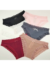 Combo 5 Quần Lót Nữ Thun Lạnh Viền Ren Big Size VS350 – Co Giãn 4 Chiều, Tôn Dáng