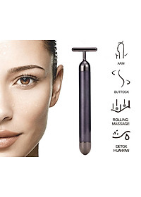 Bút Massage Xóa Bọng Mắt Nâng Cơ Căng Da Mặt Chống Lão Hoá Da Tặng Kèm Pin AA Rung Mạnh Loại Tốt (Tặng Kèm 1 Móc Khoá) (Official Bilaha)