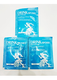 COMBO 5 GÓI BỘT PHA NƯỚC UỐNG VÀ BÙ CHẤT ĐIỆN GIẢI ORESOL DRINK SPORTS VỊ CHANH LEO –  GÓI 8GAM