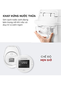 Nồi cơm điện tử Cuckoo 1,8L CR-1020F- màu trắng - Bảng điều khiển LED - Lòng nồi chống dính - Chất lượng Hàn Quốc - Hàng chính hãng Cuckoovina
