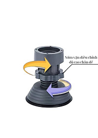 Bộ 4 Đế Cao Su Chống Ồn Chống Rung Chống Xê Dịch Và Bảo Vệ Tuổi Thọ Máy Giặt Đa Năng Tăng Giảm Chiều Cao- Giao Màu Ngẫu Nhiên