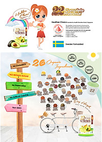 Bột ngũ cốc dinh dưỡng cao cấp 22+ Complete Nutrimix - Organic Avocado (vị Bơ hữu cơ) 750g hộp thiếc