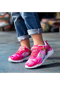 Giày Thể Thao Bé Gái Hình Elsa And Anna T15 - Hồng (3 - 7 Tuổi)