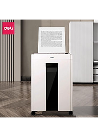 Máy Hủy Tài Liệu 16L Cao Cấp Deli - Máy Huỷ Giấy 16 Lít Phù Hợp Cho Bảo Mật Giấy Tờ Trong Doanh Nghiệp, Văn Phòng, Nhà Trường - Hàng Chính Hãng - ET051