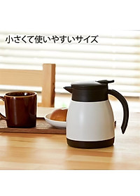 Bình giữ nhiệt Inox Pearl Metal màu trắng kem - Nội địa Nhật Bản