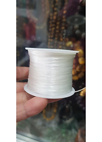 Cuộn Dây Thun CO GIÃN màu Trắng xỏ vòng hạt chuỗi Dây này là dây thun chuyên xỏ vòng chuỗi màu Trắng, có đủ màu Anh Chị đang đeo chuỗi muốn thay dây khác cho vòng thì đặt cuộn Thun chỉ này nhé