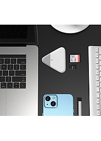 Đầu đọc thẻ nhớ SD, TF ( Micro SD ) đa năng 3in1 dùng cho iPhone, iPad, điện thoại Android, máy tính, PC, laptop