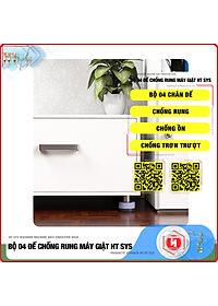 Bộ 04 chân đế cao su chống rung máy giặt   - HT SYS - Đế chống rung máy giặt - Đế chống ồn máy giặt, máy sấy,tủ lạnh, bàn ghế - Giao màu ngẫu nhiên