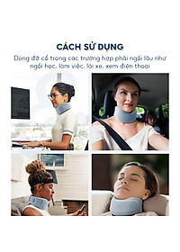 Nẹp cổ mềm chống cổ rùa EMA, đệm đỡ chống mỏi cổ vai gáy, định hình, ngừa thoái hóa đốt sống cổ