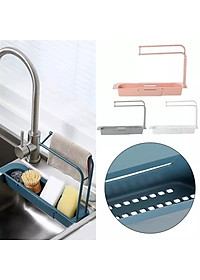 Kệ Nhựa Dài Gấp Gọn Điều Chỉnh Được Kích Thước Phù Hợp Với Bồn Rửa Chén Nhà Bạn , Có Giá Treo Khăn- Chính Hãng GROFA 