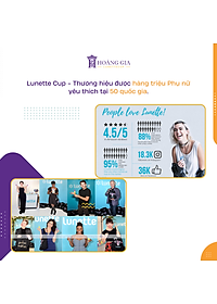 Cốc Nguyệt San Lunette (Màu Trong) Nhập Khẩu Phần Lan - 100% Silicon Y Tế Cao Cấp Đạt Chuẩn FDA - Hàng Chính Hãng - Lunette Menstrual Cup Clear (Size 1 hoặc size 2)