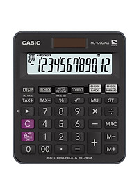 Máy tính Casio MJ-120DPLUS-BK chính hãnh dành cho văn phòng, cửa hàng và shop bán hàng