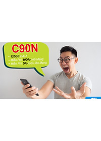 SIM 4G Mobifone C90N Tặng 120GB/ tháng ( 4GB/ngày) - 1000p gọi nội mạng, 50p gọi ngoại mạng - Hàng chính hãng