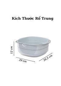 Bộ Chậu Rổ Việt Nhật Hokori, Sang Trọng, Nhựa An Tòan, Tiện Lợi, Hàng Việt Nam