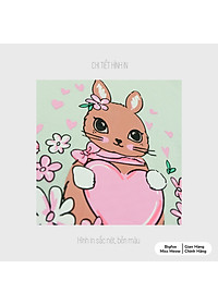 Bộ thu đông bé gái Bigfox Miss Meow size đại, bộ nỉ bé gái chất liệu nỉ bông in thỏ xinh xắn size trẻ em 3,4,5…11 tuổi