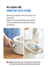 Nồi điện đa năng Bianco LocknLock EJP134IVY (5 lít), EJP124IVY (3 lít), Hàng Chính Hãng, Nấu nhanh, Phủ men sứ - JoyMall