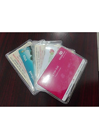 Combo 5 Túi Ví Đựng Bảo Vệ Chống Xước Thẻ ATM, Card Visit, CMND, Driver License Bằng Lái Xe Trong Suốt - Loại 1 Chính Hãng MINIIN