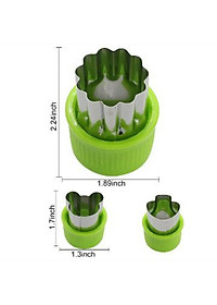 Bộ Dụng Cụ Cắt Tỉa Rau Củ Quả Inox 8 Món, Bộ Khuôn Cắt Tạo Hình Rau Củ Quả, Khuôn Làm Bánh - Hàng Loại 1 - Chính Hãng MINIIN