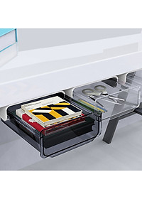 Ngăn Kéo Nhựa Nhỏ Mini, Khay Đựng Bút Gắn, Hộp ngăn kéo Treo Dưới Bàn Làm Việc Giúp Cất Giữ Gọn Gàng Bàn Làm Việc (Giao Màu Ngẫu Nhiên)